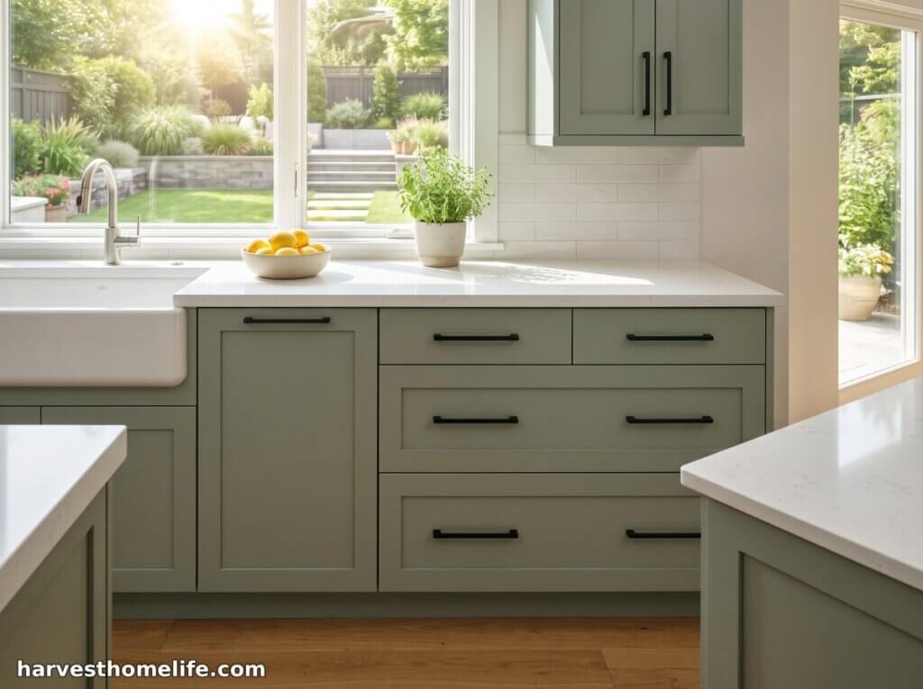 modern kitchen cabinet pull installation